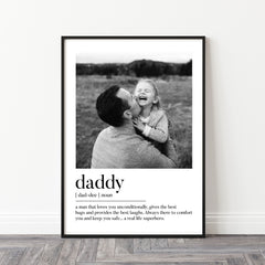 Personalised Father's Day Gift | Personalised Father's Day Print | Gifts for Daddy, Personalised Daddy Print, Daddy Gift, Daddy Photo Print