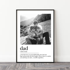 Personalised Father's Day Gift | Personalised Father's Day Print | Personalised Dad Print, Dad Gift, Dad Photo Print, Gifts for Dad