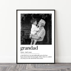 Personalised Grandad Gift | Father's Day Print | Personalised Grandad Print, Gifts for Grandad, Grandad Gift, Grandad Photo Print