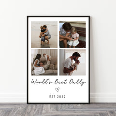 Personalised Father's Day Gift | Personalised Father's Day Print | Personalised Daddy Print, Daddy Gift, Daddy Photo Print, Gifts for Daddy