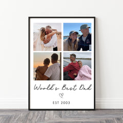 Personalised Father's Day Gift | Personalised Father's Day Print | Personalised Dad Print, Dad Gift, Dad Photo Print, Gifts for Dad, Collage