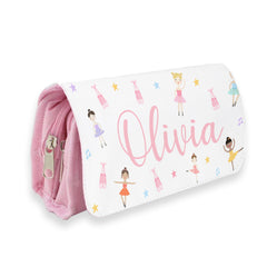 Personalised Children’s Pencil Case | Pencil Case for Girls, Pencil Case for Boys - Back to School | Custom Kids Pencil Case - Ballerinas