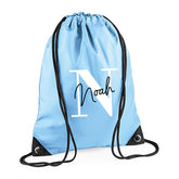 Personalised PE Bag | Kids PE Bag, Personalised Swimming Bag, Children’s PE Bag, School PE Bag, Personalised Nursery Pe Bag - Blue