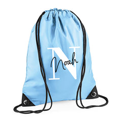 Personalised PE Bag | Kids PE Bag, Personalised Swimming Bag, Children’s PE Bag, School PE Bag, Personalised Nursery Pe Bag - Blue