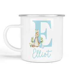 Personalised Easter Mug | Initial | Enamel Pink or Blue | Personalised Easter Gift, Custom Easter Gifts, Easter Present, Children’s Easter