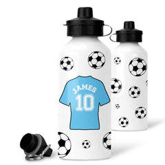 Personalised Football Water Bottle | Sports Children's Bottle | Custom Football Gift, Custom Gifts For Boys