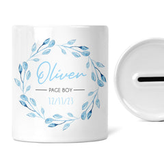 Personalised Page Boy Money Box | Add a Name & Date | Custom Page Boy Gift, Custom Page Boy Gift | Present For Page Boy