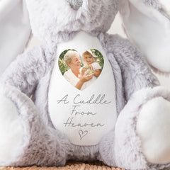 Personalised Memory Teddy | In Memory Gift, Memorial Keepsake Present | Memorial Photo Gift, Bereavement Gift | Memory Teddy Bear, Sympathy