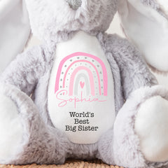 Personalised Big Sister Teddy, New Big Sister Gift | New Big Sister Present, Sister Teddy Bear | New Sibling Gift, Gift For New Sister