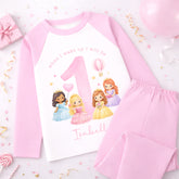 Personalised 1st Birthday Pyjamas, First Bib | Princesses | When I Wake Up I Will Be 1, Boys 1st Birthday Pyjamas
