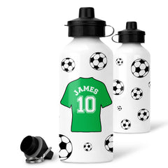 Personalised Football Water Bottle | Sports Children's Bottle | Custom Football Gift, Custom Gifts For Boys