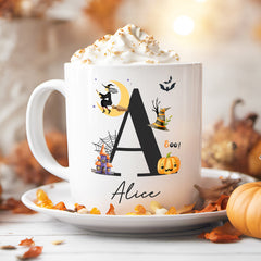 Personalised Halloween Mug | Initial | Personalised Halloween Gift
