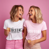Personalised Hen Do T Shirts | Any Colour | Bachelorette Party Shirts, Custom Bridal Party T Shirts, Team Bride T-Shirts, Hen Party T Shirts