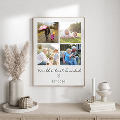 Personalised Grandad Gift | Father's Day Print | Personalised Grandad Print, Grandad Gift, Grandad Photo Print, Gifts for Grandad