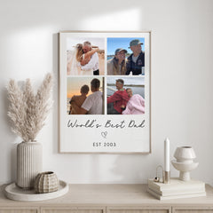 Personalised Father's Day Gift | Personalised Father's Day Print | Personalised Dad Print, Dad Gift, Dad Photo Print, Gifts for Dad, Collage