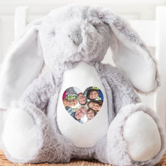 Personalised Photo Teddy, Keepsake Picture Gift l | Picture Teddy Bear | Sentimental Photo Present, Birthday Teddy, New Baby Teddy