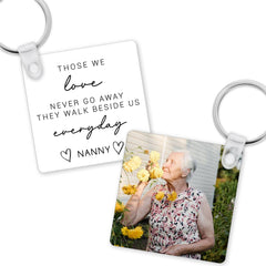 Personalised Memorial Keyring | Memorial Gift, Sympathy Gift, Remembrance Gift | In Loving Memory | Bereavement Gift | Metal Photo Keyring