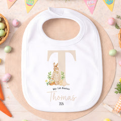 Personalised 1st Easter Pyjamas, Easter Bib | Custom Boys & Girls First Easter Baby Grow, Baby's Easter Romper