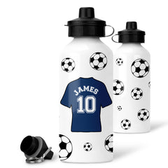 Personalised Football Water Bottle | Sports Children's Bottle | Custom Football Gift, Custom Gifts For Boys