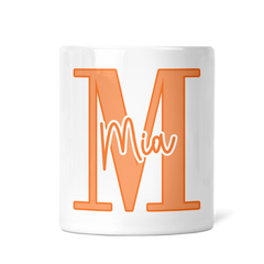 Personalised Children's Money Box | Large Initial + Signature | Add A Name, Choose a Colour | Personalised Kids Gift | Gift for Boys & Girls