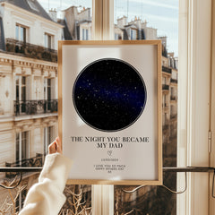 Personalised Father's Day Gift | The Night You Became My Dad | Personalised Dad Star Print, Dad Gift, Dad Photo Print, Gifts for Dad