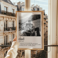 Personalised Father's Day Gift | Personalised Father's Day Print | Personalised Dad Print, Dad Gift, Dad Photo Print, Gifts for Dad