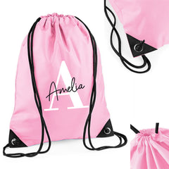 Personalised PE Bag | Kids PE Bag, Personalised Swimming Bag, Children’s PE Bag, School PE Bag, Personalised Nursery Pe Bag - Pink