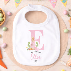 Personalised 1st Easter Pyjamas, Easter Bib | Custom Boys & Girls First Easter Baby Grow, Baby's Easter Romper