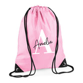Personalised PE Bag | Kids PE Bag, Personalised Swimming Bag, Children’s PE Bag, School PE Bag, Personalised Nursery Pe Bag - Pink