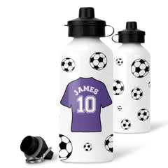 Personalised Football Water Bottle | Sports Children's Bottle | Custom Football Gift, Custom Gifts For Boys