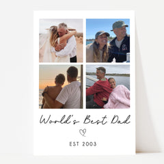 Personalised Father's Day Gift | Personalised Father's Day Print | Personalised Dad Print, Dad Gift, Dad Photo Print, Gifts for Dad, Collage