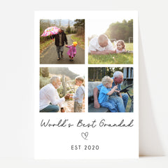 Personalised Grandad Gift | Father's Day Print | Personalised Grandad Print, Grandad Gift, Grandad Photo Print, Gifts for Grandad