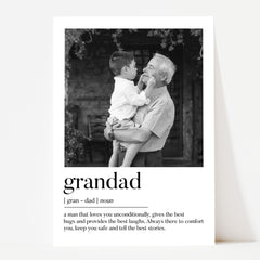 Personalised Grandad Gift | Father's Day Print | Personalised Grandad Print, Gifts for Grandad, Grandad Gift, Grandad Photo Print