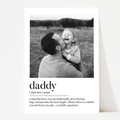 Personalised Father's Day Gift | Personalised Father's Day Print | Gifts for Daddy, Personalised Daddy Print, Daddy Gift, Daddy Photo Print