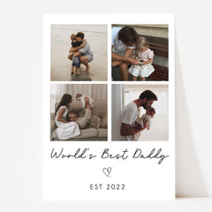 Personalised Father's Day Gift | Personalised Father's Day Print | Personalised Daddy Print, Daddy Gift, Daddy Photo Print, Gifts for Daddy