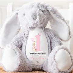 Personalised 1st Birthday Teddy | 1st Birthday Gift | First Birthday Gift, 1st Birthday Present | 1st Birthday Teddy Bear, Gift for 1st Girl