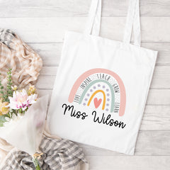 Thank You Teacher Gift, Personalised Teacher Bag | Personalised Teacher Gift, Teacher Present. End Of Term Gift, TA Gift, School Leaver Gift