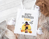 Personalised Halloween Trick or Treat Bag | Witch | Halloween Tote Bag | Personalised Halloween Gift