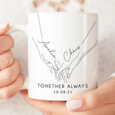 Personalised Couple Mug | Personalised Valentines Gift | Boyfriend Mug, Girlfriend Mug | Personalised Anniversary Gift, Engagement Gift