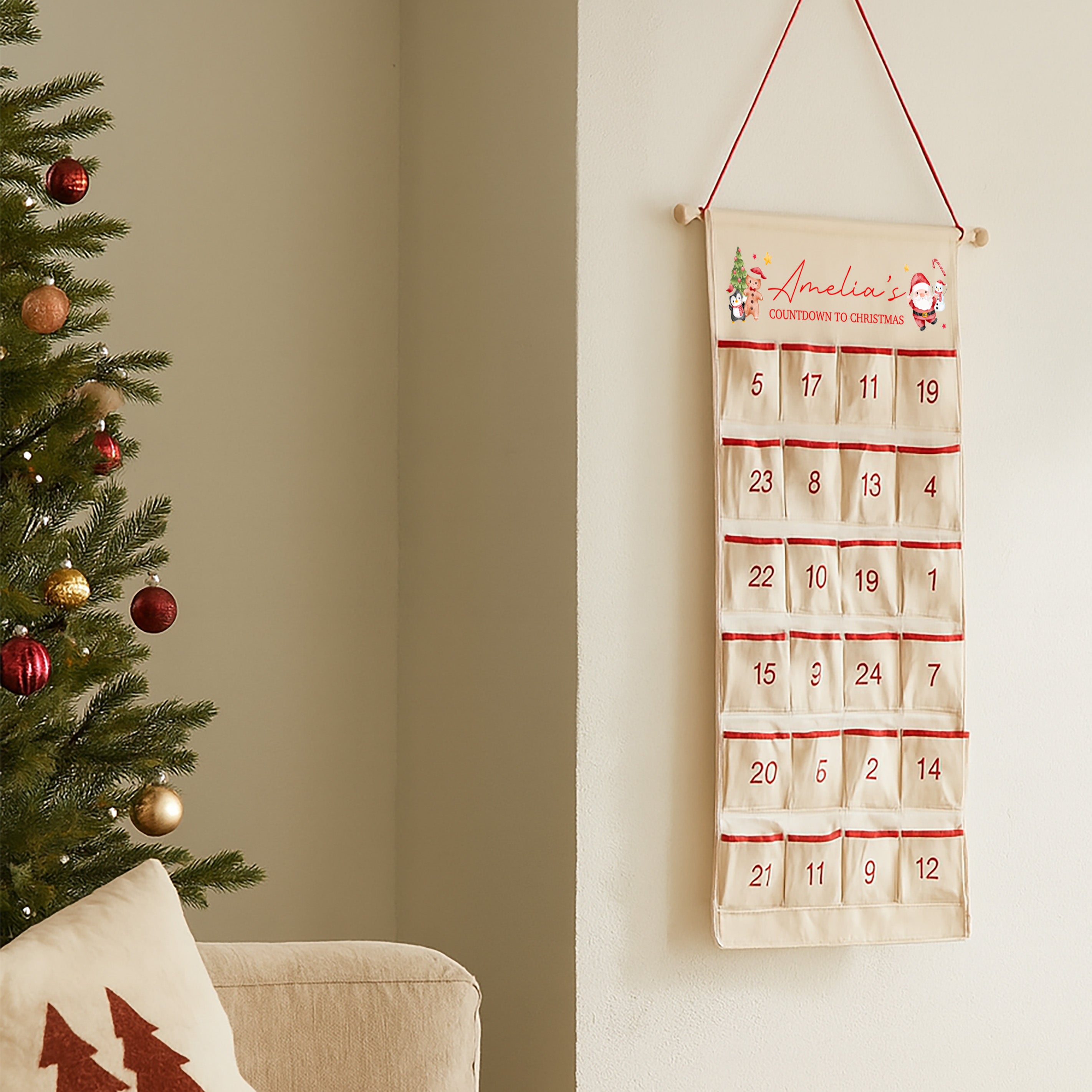 Personalised Advent Calendar | Christmas Countdown Calendar | Custom Children’s Advent Calendar, Personalised Kids Christmas Advent Calendar