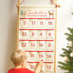 Personalised Advent Calendar | Christmas Countdown Calendar | Custom Children’s Advent Calendar, Personalised Kids Christmas Advent Calendar | Reindeer