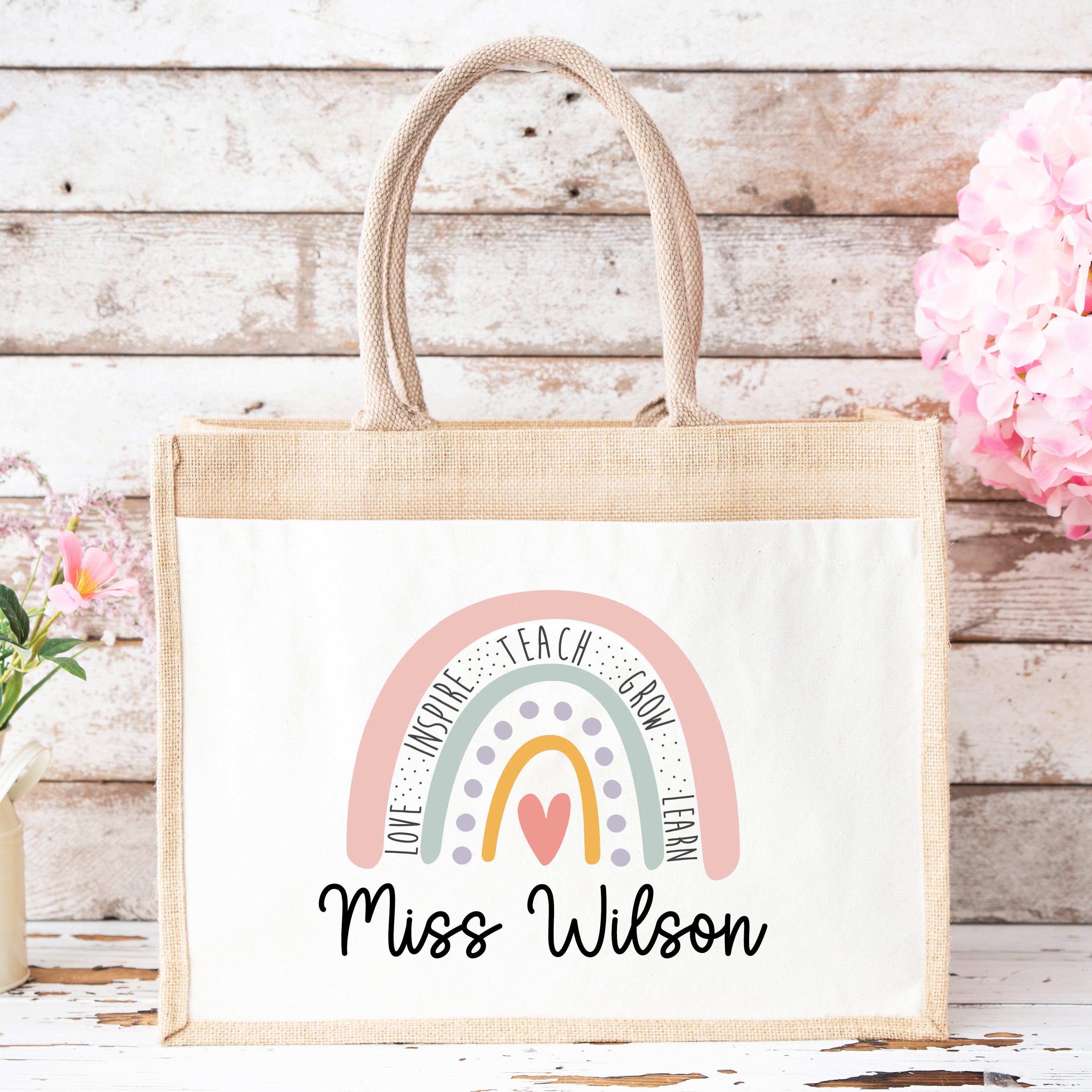 Thank You Teacher Gift, Personalised Teacher Bag | Personalised Teacher Gift, Teacher Present. End Of Term Gift, TA Gift, School Leaver Gift
