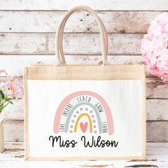 Thank You Teacher Gift, Personalised Teacher Bag | Personalised Teacher Gift, Teacher Present. End Of Term Gift, TA Gift, School Leaver Gift
