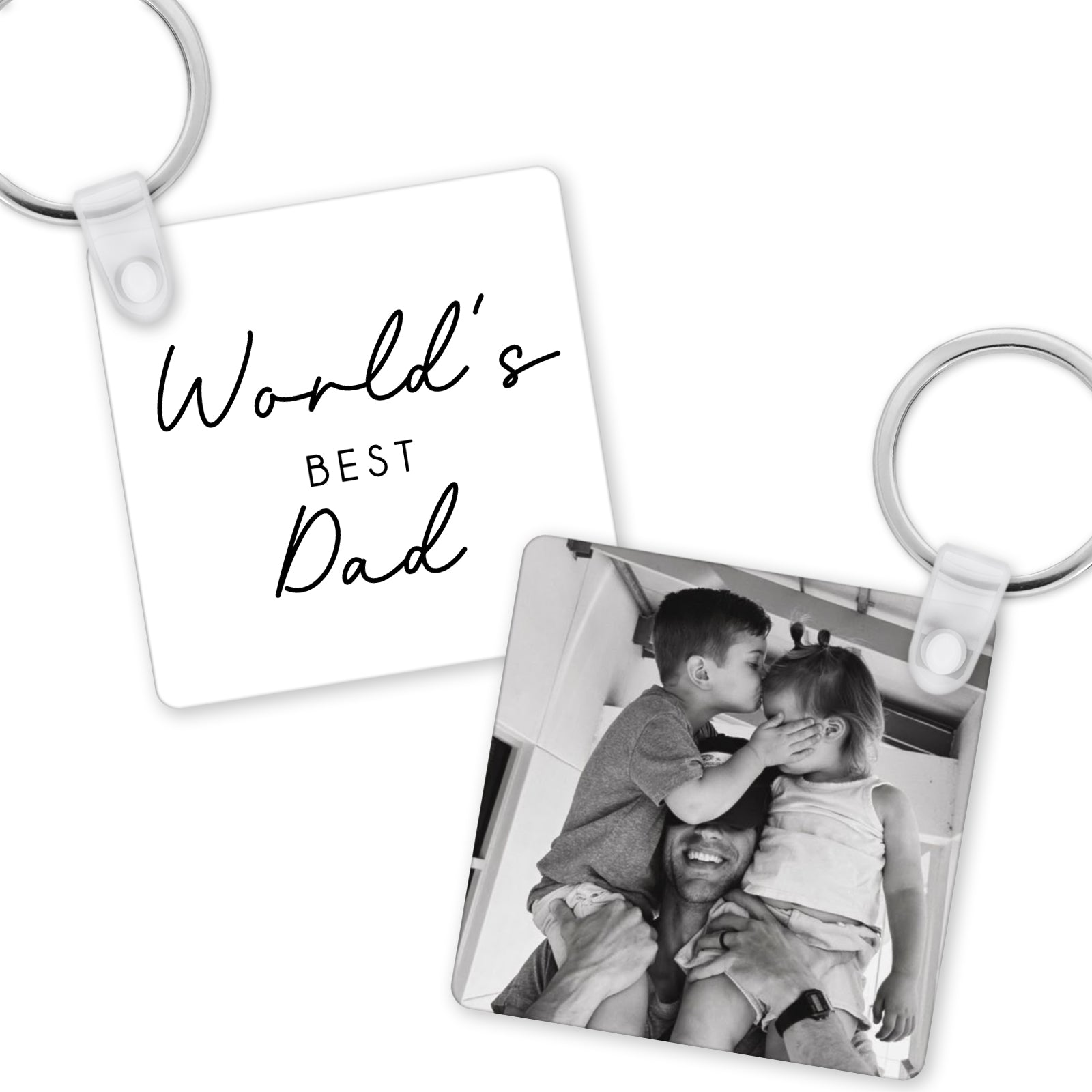 Personalised Dad Keyring | Personalised Fathers Day Gift, Fathers Day Keyring | Gifts for Dad, Dad Photo Gift | Dad Birthday Gift