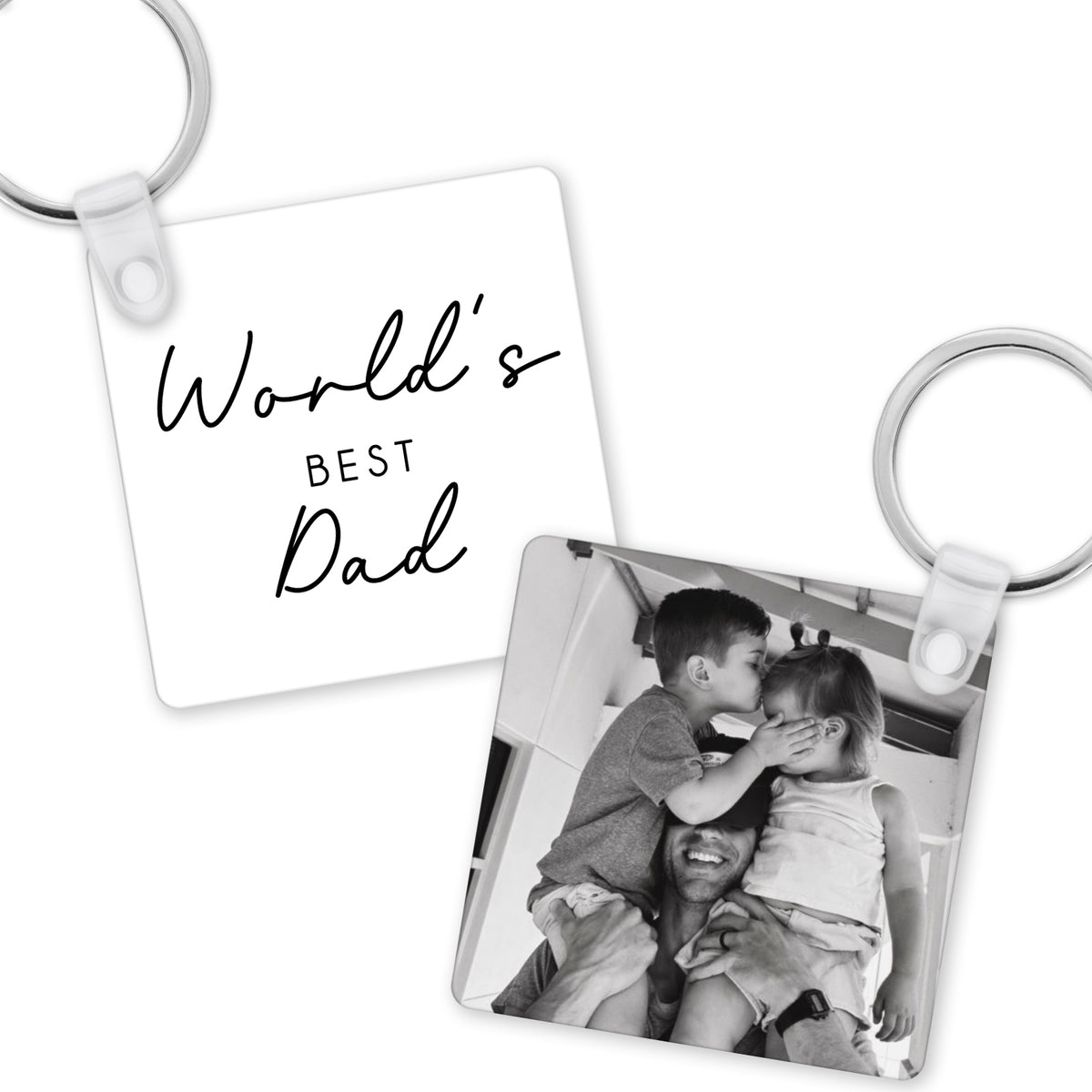Personalised Dad Keyring | Personalised Fathers Day Gift, Fathers Day Keyring | Gifts for Dad, Dad Photo Gift | Dad Birthday Gift