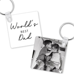 Personalised Dad Keyring | Personalised Fathers Day Gift, Fathers Day Keyring | Gifts for Dad, Dad Photo Gift | Dad Birthday Gift