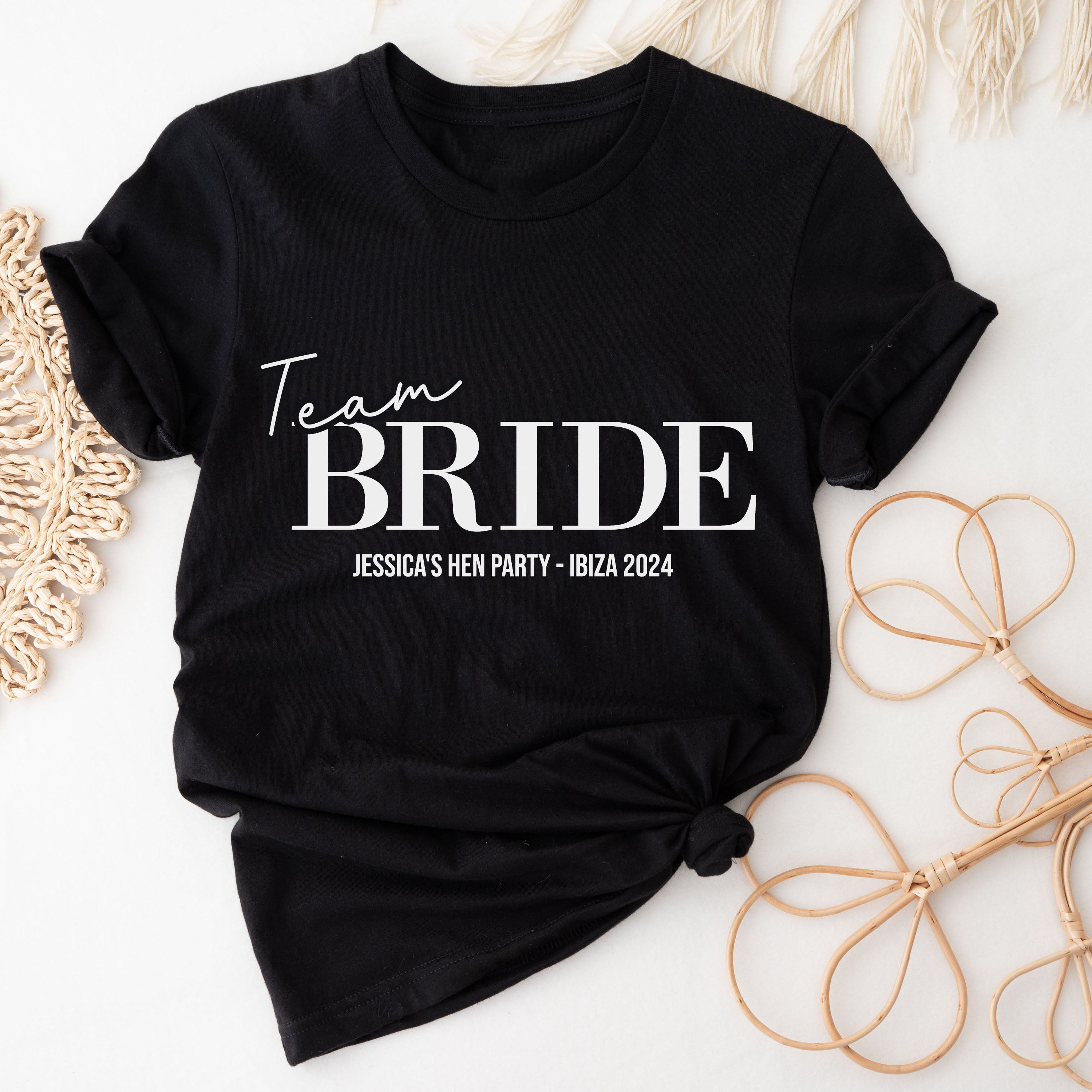 Personalised Hen Do T Shirts | Any Colour | Bachelorette Party Shirts, Custom Bridal Party T Shirts, Team Bride T-Shirts, Hen Party T Shirts