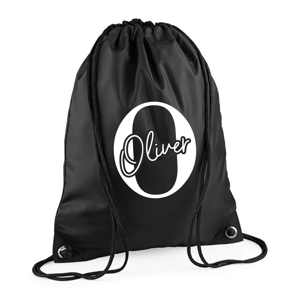 Personalised PE Bag | Kids PE Bag, Personalised Swimming Bag, Children’s PE Bag, School PE Bag, Personalised Nursery Pe Bag - Black