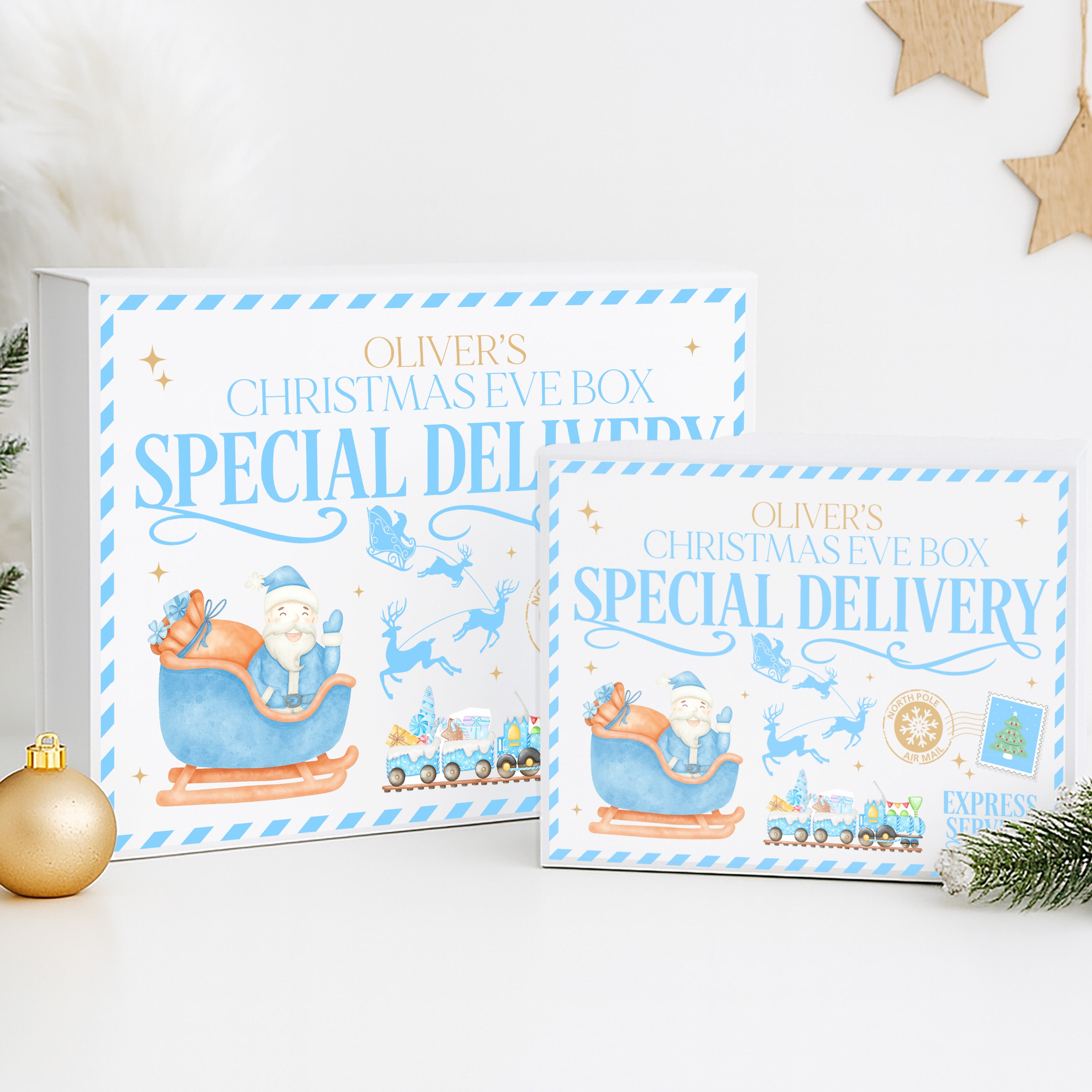 Personalised Christmas Eve Box | Personalised Christmas Eve Boxes, Custom Christmas Eves Boxes for Children | Kids Christmas Eve Box