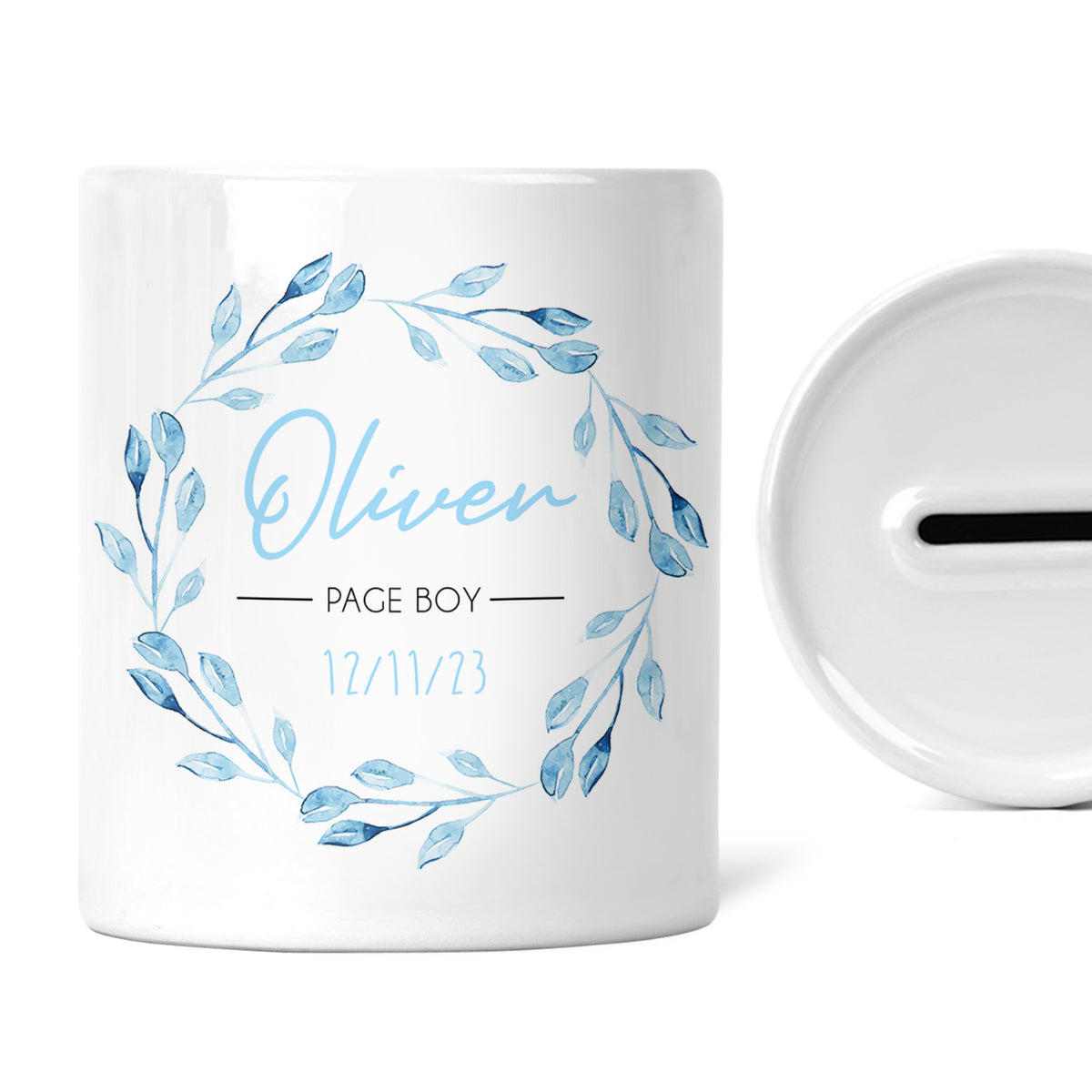 Personalised Page Boy Money Box | Add a Name & Date | Custom Page Boy Gift, Custom Page Boy Gift | Present For Page Boy